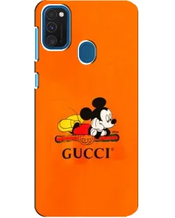 Чехол для Samsung Galaxy A21s с картинкой «Микки Маус Gucci — оранж» Чехол для Samsung Galaxy A21s с картинкой «Микки Маус Gucci — оранж»