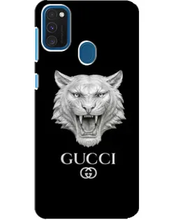 Чехол для Samsung Galaxy A21s с картинкой «Gucci — серебряный лев» Чехол для Samsung Galaxy A21s с картинкой «Gucci — серебряный лев»