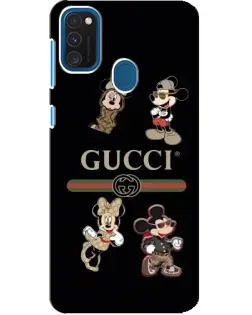 Чехол для Samsung Galaxy A21s с картинкой «Gucci — герои Disney и монограмма» Чехол для Samsung Galaxy A21s с картинкой «Gucci — герои Disney и монограмма»