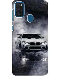 Чехол для Samsung Galaxy A21s с картинкой «BMW сквозь туман» Чехол для Samsung Galaxy A21s с картинкой «BMW сквозь туман»