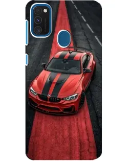 Чехол для Samsung Galaxy A21s с картинкой «BMW на красной дорожке» Чехол для Samsung Galaxy A21s с картинкой «BMW на красной дорожке»