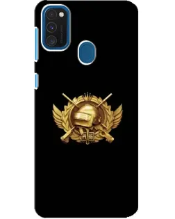 Чехол для Samsung Galaxy A21s с картинкой «PUBG — оранжевый градиент»