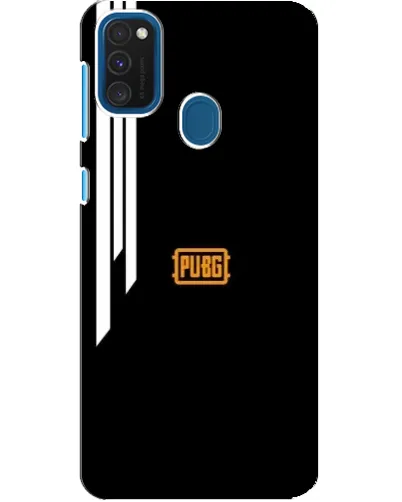 Чехол для Samsung Galaxy A21s с картинкой «PUBG — вертикальные линии»