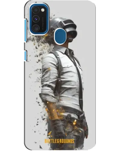Чехол для Samsung Galaxy A21s с картинкой «PUBG — боец в пыли»