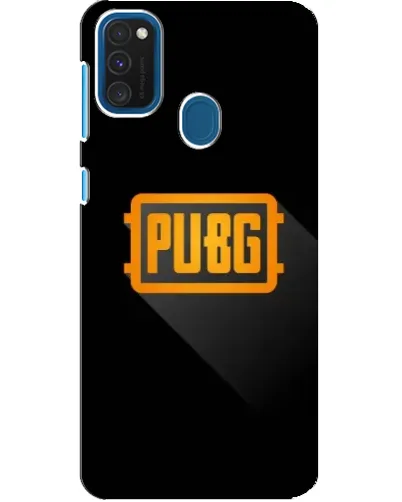 Чехол для Samsung Galaxy A21s с картинкой «PUBG — рамка лого»