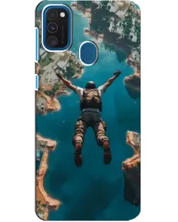 Чехол для Samsung Galaxy A21s с картинкой «PUBG — свободное падение»