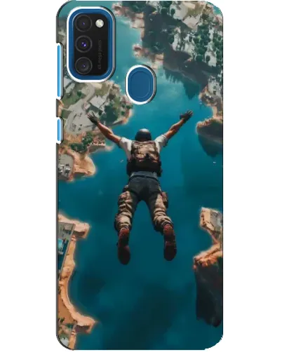 Чехол для Samsung Galaxy A21s с картинкой «PUBG — свободное падение»