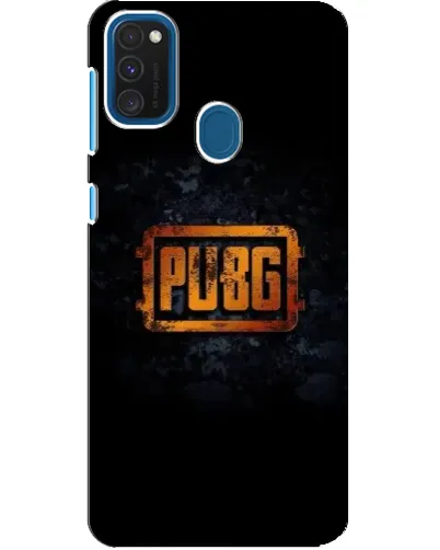 Чехол для Samsung Galaxy A21s с картинкой «PUBG — золотой логотип»