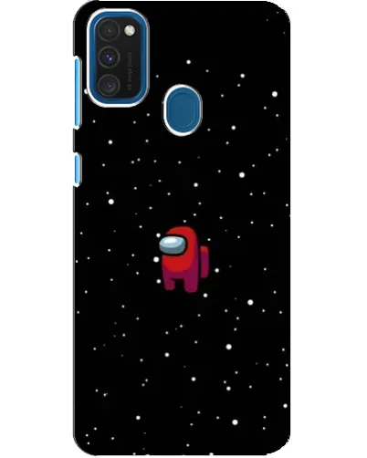Чехол для Samsung Galaxy A21s с картинкой «Красный Among Us»