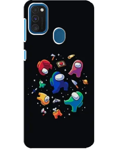 Чехол для Samsung Galaxy A21s с картинкой «Among Us космос»