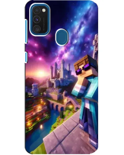 Чехол для Samsung Galaxy A21s с картинкой «Стив и космос»