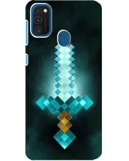 Чехол для Samsung Galaxy A21s с картинкой «Алмазный меч неон» Чехол для Samsung Galaxy A21s с картинкой «Алмазный меч неон»