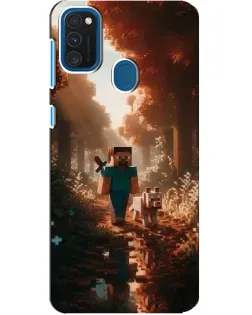 Чехол для Samsung Galaxy A21s с картинкой «Стив в лесу» Чехол для Samsung Galaxy A21s с картинкой «Стив в лесу»