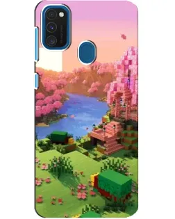 Чехол для Samsung Galaxy A21s с картинкой «Розовое дерево Minecraft» Чехол для Samsung Galaxy A21s с картинкой «Розовое дерево Minecraft»