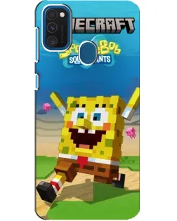 Чехол для Samsung Galaxy A21s с картинкой «Губка Боб Minecraft» Чехол для Samsung Galaxy A21s с картинкой «Губка Боб Minecraft»
