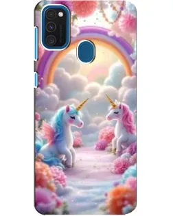 Чехол для Samsung Galaxy A21s с картинкой «Радуга и единороги» Чехол для Samsung Galaxy A21s с картинкой «Радуга и единороги»