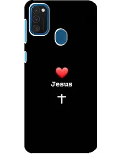 Чохол для Samsung Galaxy A21s з картинкою «Серце - Jesus» Чохол для Samsung Galaxy A21s з картинкою «Серце - Jesus»