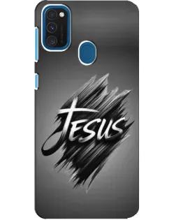 Чехол для Samsung Galaxy A21s с картинкой «Надпись Jesus Graffiti»
