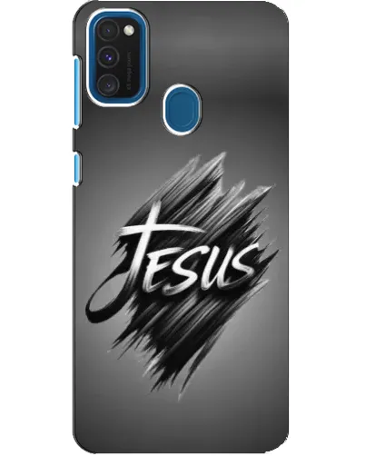Чехол для Samsung Galaxy A21s с картинкой «Надпись Jesus Graffiti»