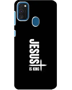 Чехол для Samsung Galaxy A21s с картинкой «Вертикаль веры Jesus»