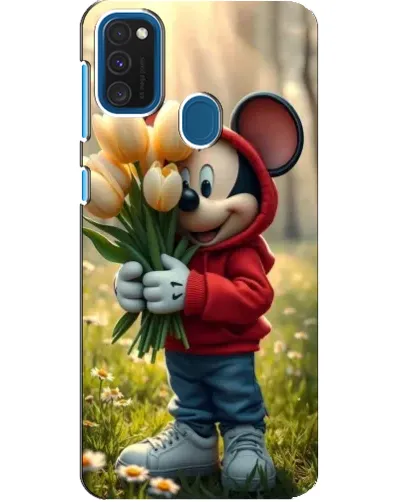 Чехол для Samsung Galaxy A21s с картинкой «Микки с тюльпанами» Чехол для Samsung Galaxy A21s с картинкой «Микки с тюльпанами»