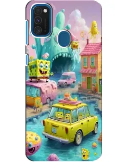 Чехол для Samsung Galaxy A21s с картинкой «Монстр-трак приключения»