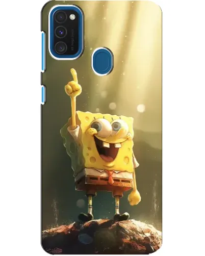 Чехол для Samsung Galaxy A21s с картинкой «Сияющий Спанч Боб» Чехол для Samsung Galaxy A21s с картинкой «Сияющий Спанч Боб»