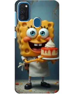 Чехол для Samsung Galaxy A21s с картинкой «Повар Спанч Боб»