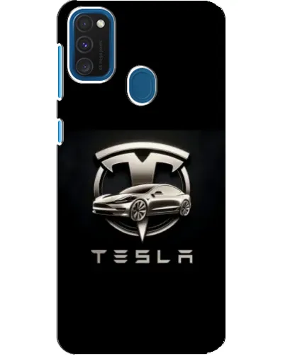 Чехол для Samsung Galaxy A21s с картинкой «Tesla — серебристое авто» Чехол для Samsung Galaxy A21s с картинкой «Tesla — серебристое авто»