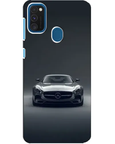 Чехол для Samsung Galaxy A21s с картинкой «Mercedes на черном»