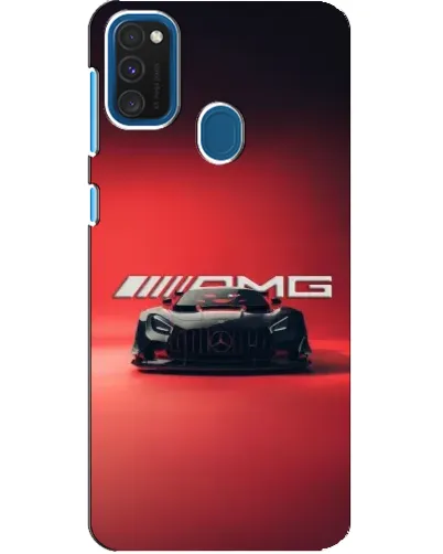 Чехол для Samsung Galaxy A21s с картинкой «Mercedes AMG — красная линия»