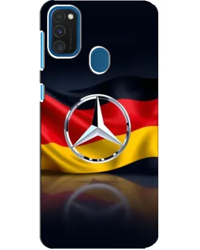 Чехол для Samsung Galaxy A21s с картинкой «Mercedes — флаг Германии»