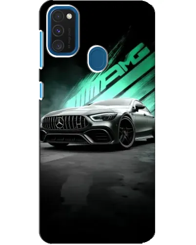 Чехол для Samsung Galaxy A21s с картинкой «Темный Mercedes AMG»