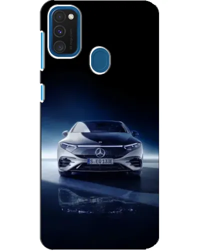 Чехол для Samsung Galaxy A21s с картинкой «Ночной Mercedes EQ»