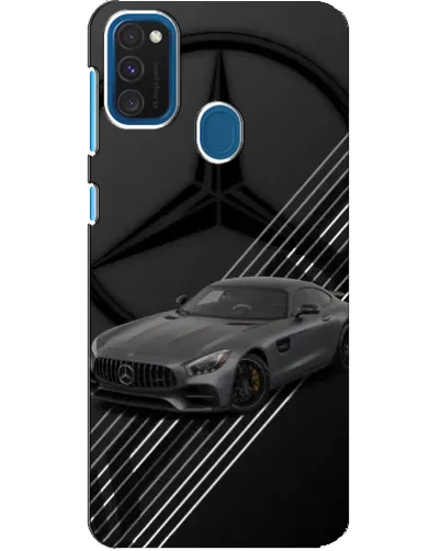 Чехол для Samsung Galaxy A21s с картинкой «Mercedes AMG — графика»