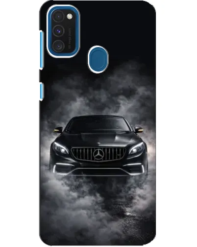 Чехол для Samsung Galaxy A21s с картинкой «Mercedes в дыму»