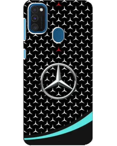 Чехол для Samsung Galaxy A21s с картинкой «Mercedes — бирюзовый акцент»