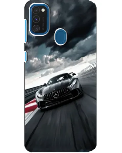Чехол для Samsung Galaxy A21s с картинкой «Гоночный Mercedes AMG»