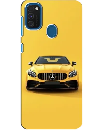 Чехол для Samsung Galaxy A21s с картинкой «Желтый Mercedes GT»