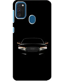 Чехол для Samsung Galaxy A21s с картинкой «Audi — ночной контур»
