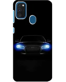 Чехол для Samsung Galaxy A21s с картинкой «Audi в неоне»