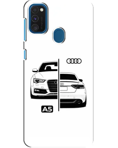 Чехол для Samsung Galaxy A21s с картинкой «Audi — контрастный дизайн» Чехол для Samsung Galaxy A21s с картинкой «Audi — контрастный дизайн»