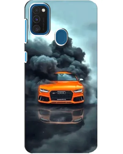 Чехол для Samsung Galaxy A21s с картинкой «Audi в облаках дыма» Чехол для Samsung Galaxy A21s с картинкой «Audi в облаках дыма»