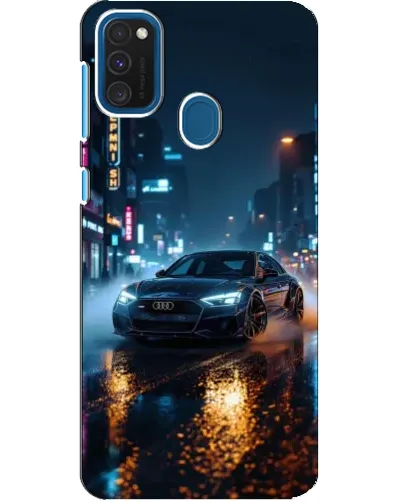 Чехол для Samsung Galaxy A21s с картинкой «Ночной город и Audi» Чехол для Samsung Galaxy A21s с картинкой «Ночной город и Audi»