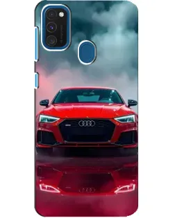 Чехол для Samsung Galaxy A21s с картинкой «Audi RS — красный стиль»
