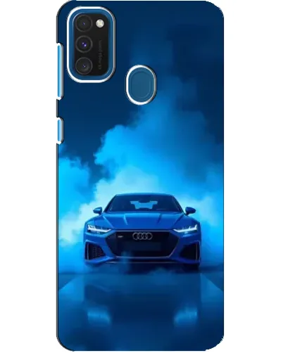Чехол для Samsung Galaxy A21s с картинкой «Audi — голубая энергия» Чехол для Samsung Galaxy A21s с картинкой «Audi — голубая энергия»