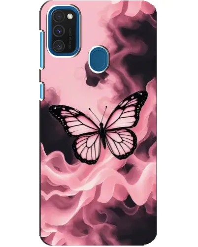 Чехол для Samsung Galaxy A21s с картинкой «Бабочка в дыму» Чехол для Samsung Galaxy A21s с картинкой «Бабочка в дыму»