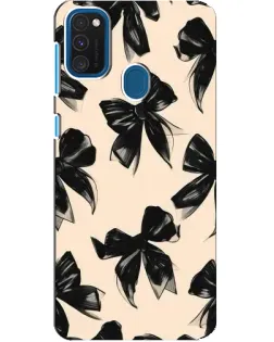 Чохол для Samsung Galaxy A21s з картинкою «Патерн чорні банти» Чохол для Samsung Galaxy A21s з картинкою «Патерн чорні банти»