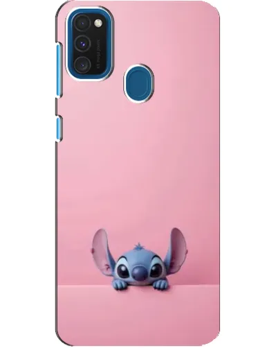 Чехол для Samsung Galaxy A21s с картинкой «Stitch выглядывает»
