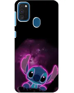 Чехол для Samsung Galaxy A21s с картинкой «Неоновый Stitch»